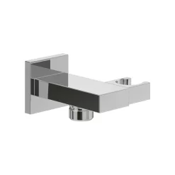 Villeroy & Boch Villeroy And Boch Universal Square Shower Wall Outlet With Handset Holder - Chrome