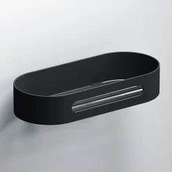 Venice Black 215mm Shower Basket