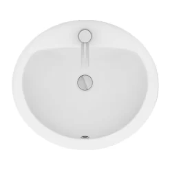 Rio Oval Inset Basin 1TH - 520 X 460mm
