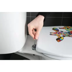 Croydex Francie & Josie Flexi-Fix Toilet Seat By Steven Brown Art -Ideal Standard Store wl604122 d4